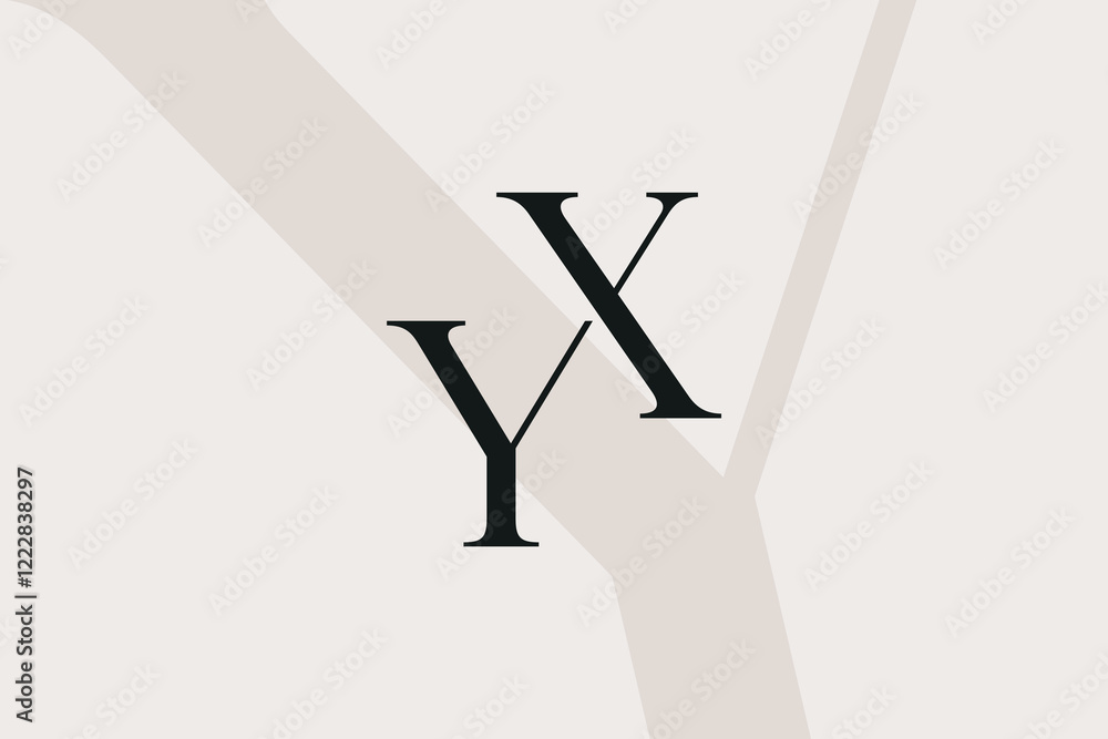 XY or YX letter logo icon design. Classic style luxury initials monogram. XY or YX letter logo icon design. Classic style luxury initials monogram.