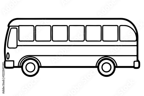 Modern Bus Vector Design