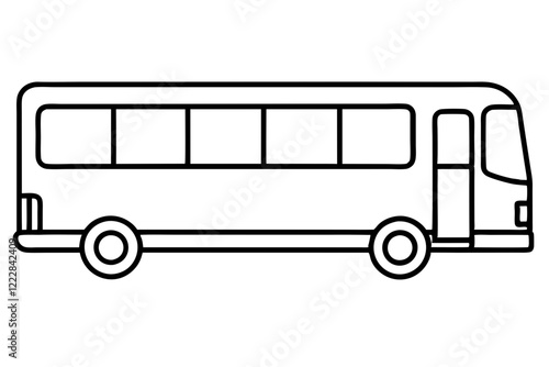 Modern Bus Vector Design