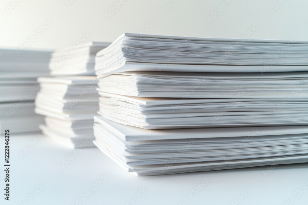 A Towering Pile of Documents: A Visual Representation of Organized Business Management