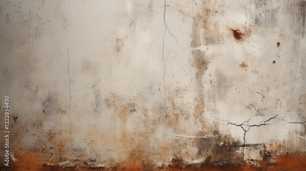 Fototapeta premium Old Grunge Texture of Weathered Plaster Wall with Cracks and Stains Ideal for Backgrounds in Various Design Applications