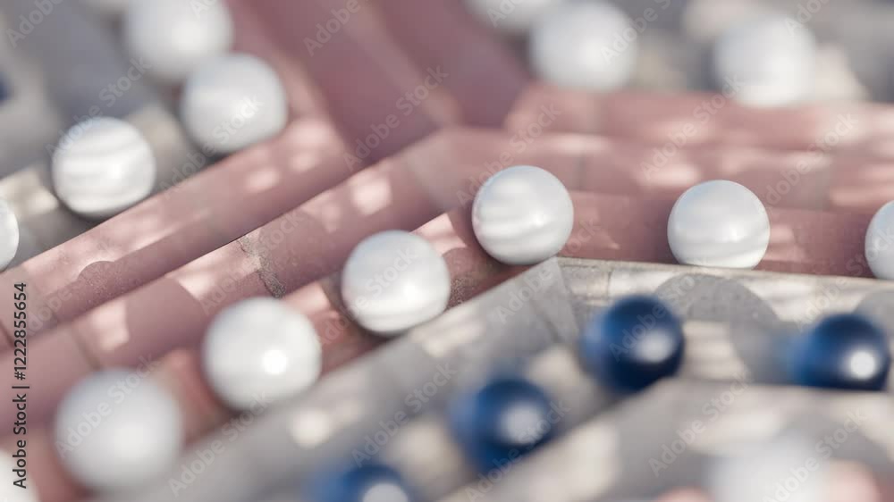 Marbles Path 3D loop animation
