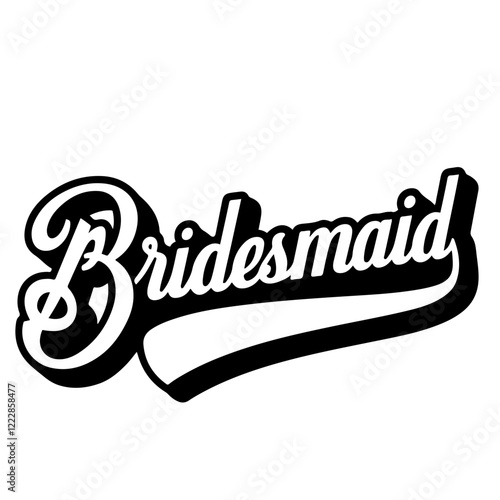 Bridesmaid vector