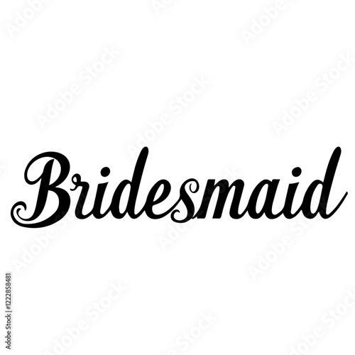 Bridesmaid vector