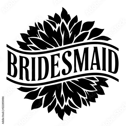 Bridesmaid vector