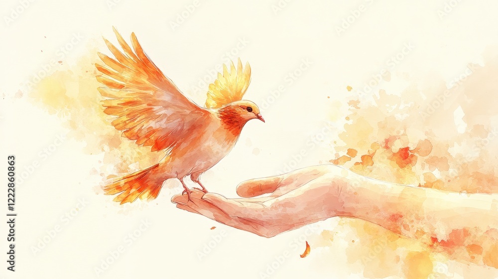 Fototapeta premium Dove Symbolizing Peace and Unity in Flight