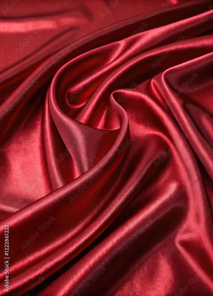 Obraz premium red silk fabric