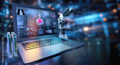 Obraz na plátně Cutting-edge medical technology in the pharmaceutical industry