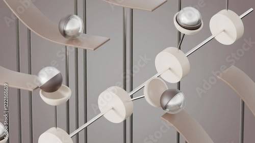 Marbles Path 3D loop animation