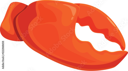 Isolated crab claw, representing delicious seafood cuisine, ready for culinary creations