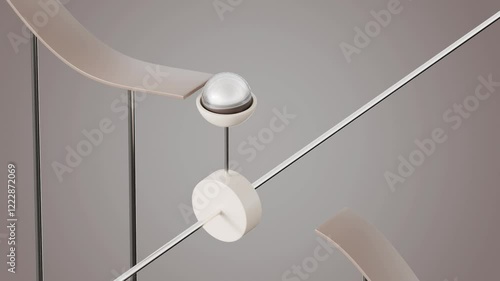 Marbles Path 3D loop animation