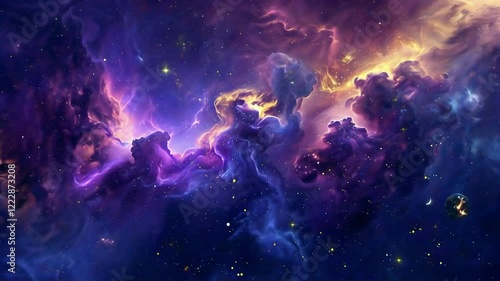 Cosmic Nebula in Outer Space