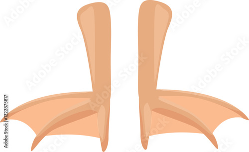 Close up of webbed bird feet, highlighting their adaptation for aquatic life