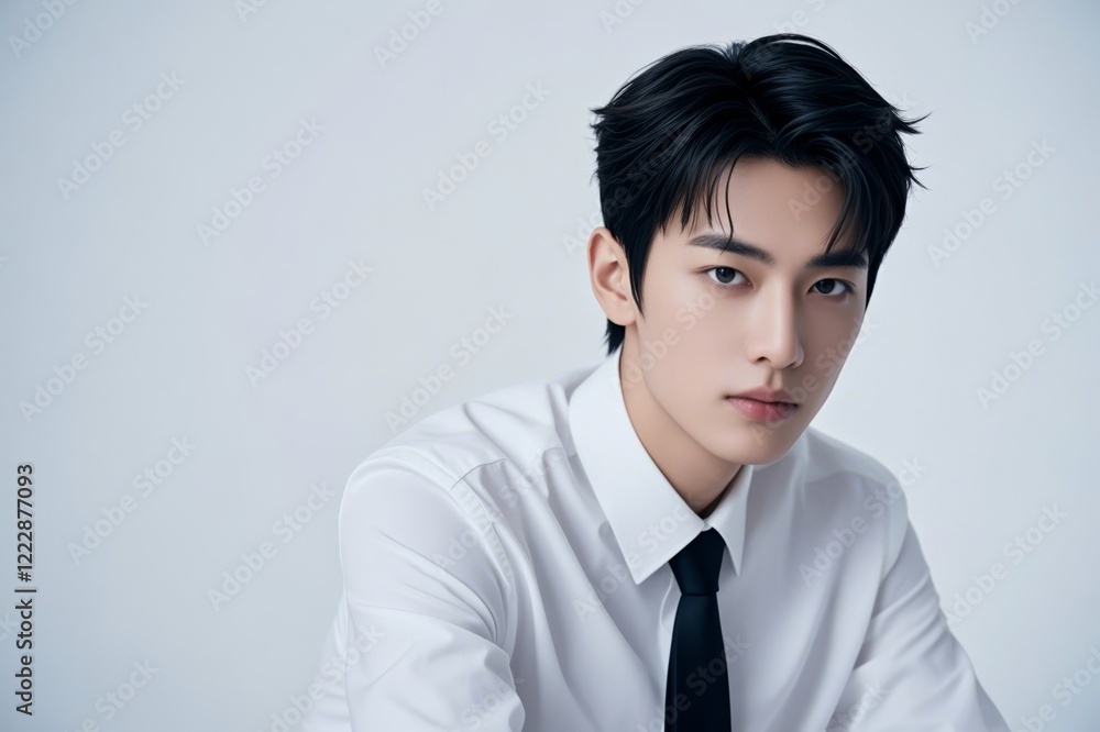 there is a man in a white shirt and tie posing for a picture there is a man in a white shirt and tie posing for a picture