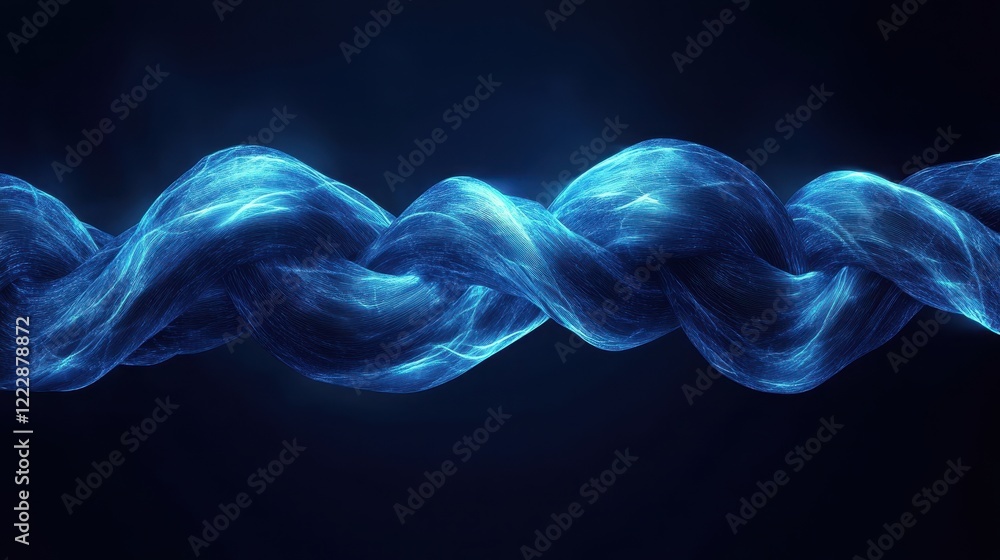 Strong Rope Symbolizing Unity Through Weaving Threads Strong Rope Symbolizing Unity Through Weaving Threads