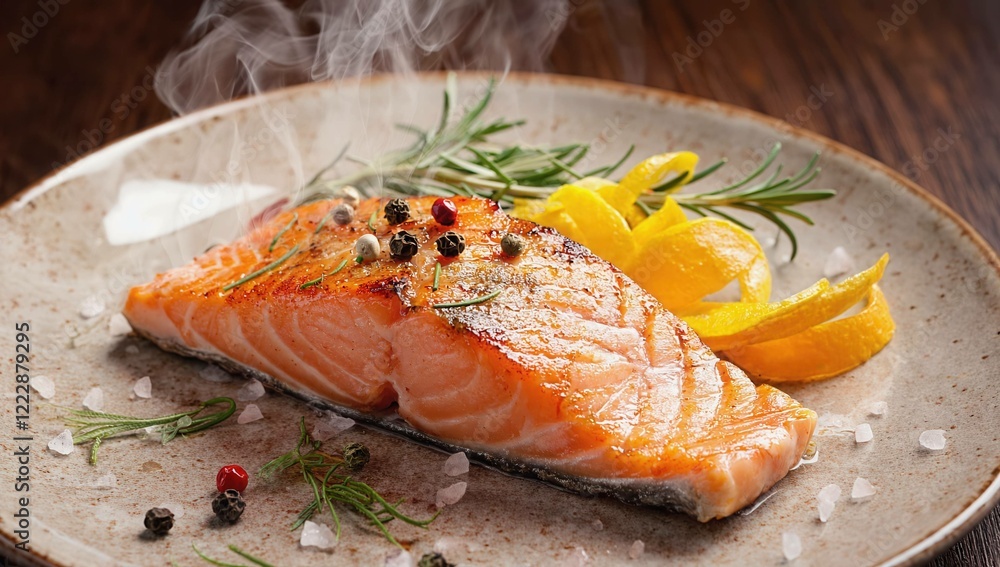 salmon with lemon salmon with lemon