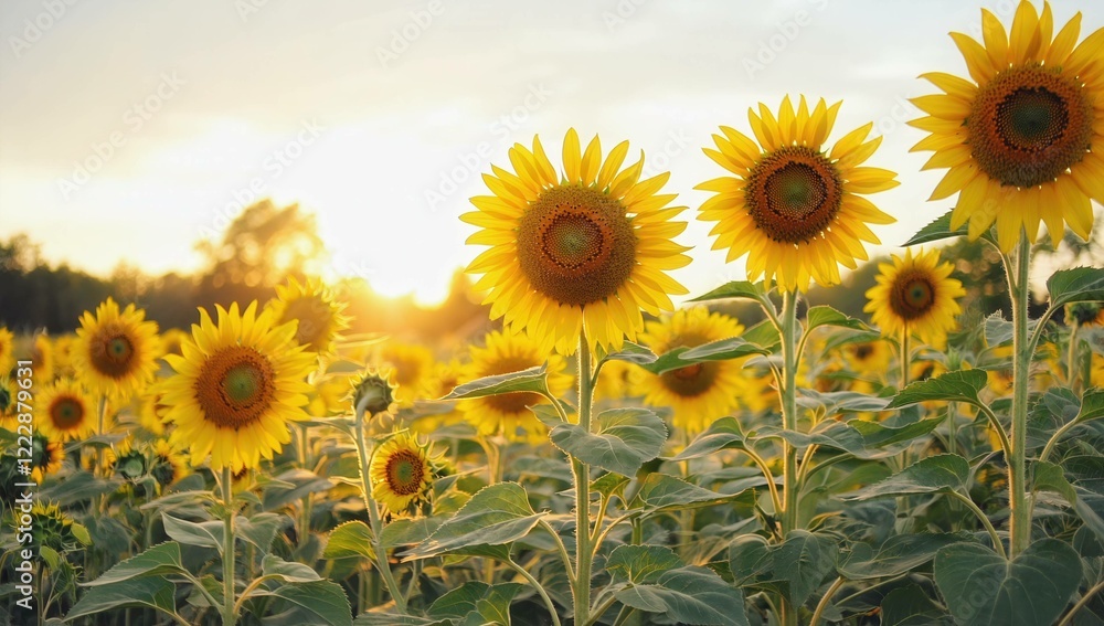 Fototapeta premium field of sunflowers