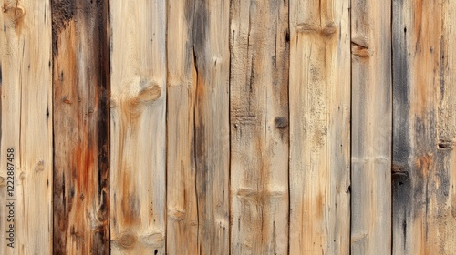 Bright Pine Wooden Wall and Floor in Matching Natural Tones