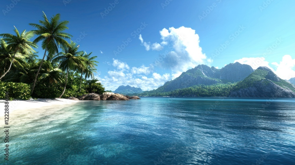 Fototapeta premium Tropical Island Beach Paradise