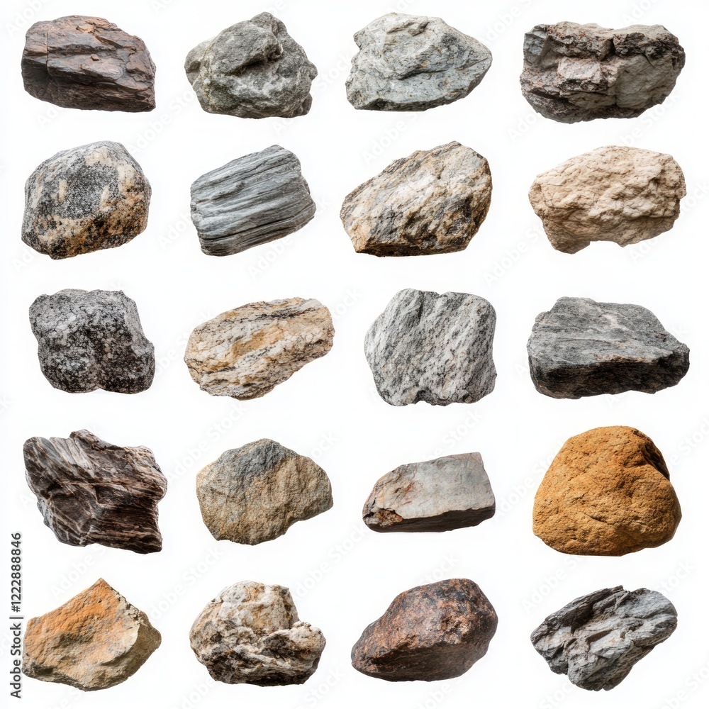 A Diverse Collection of Natural Stones, Showcasing the Beauty and Variety of Rocks in Nature. A Diverse Collection of Natural Stones, Showcasing the Beauty and Variety of Rocks in Nature.