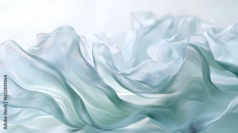 Obraz premium Abstract Ocean Waves with Seaweed Textures