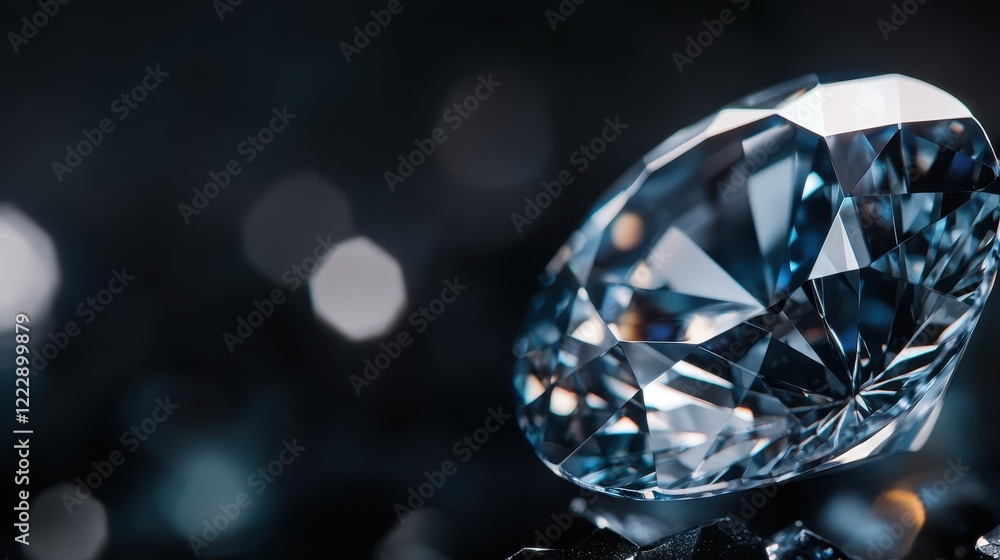 A beautifully cut blue diamond sparkles brilliantly under soft light, displaying mesmerizing reflections and showcasing its timeless beauty and exquisite craftsmanship. A beautifully cut blue diamond sparkles brilliantly under soft light, displaying mesmerizing reflections and showcasing its timeless beauty and exquisite craftsmanship.