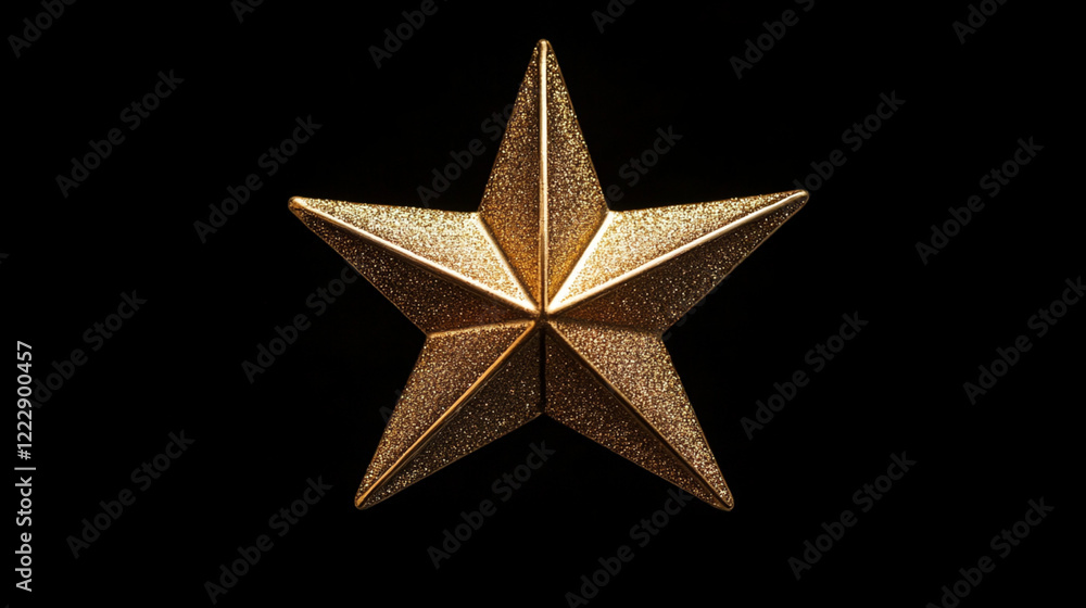 Golden Glitter Star Festive Decoration Elegant Design Holiday Ornament Christmas Sparkle Background Golden Glitter Star Festive Decoration Elegant Design Holiday Ornament Christmas Sparkle Background
