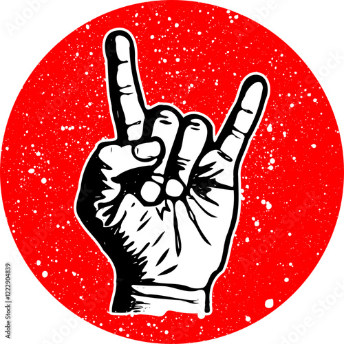vector illustration of hand symbolizing hang loose gesture