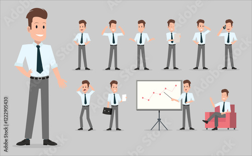 business man character vector