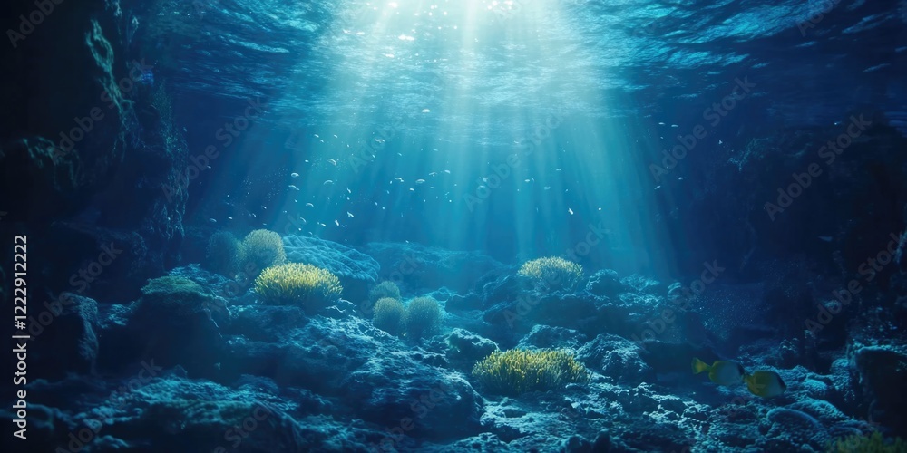 Fototapeta premium Coral Reef Underwater Scene,