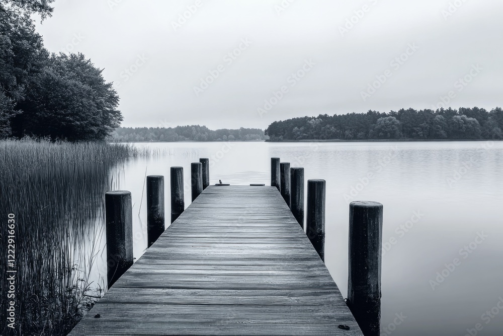 Naklejka premium Lake Dock