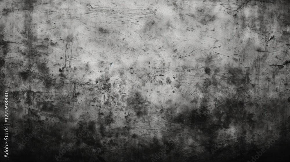 Fototapeta premium Grunge Black and White Texture with Dark and Messy Appearance, Capturing Dust and Overlapping Elements for Artistic Background Use