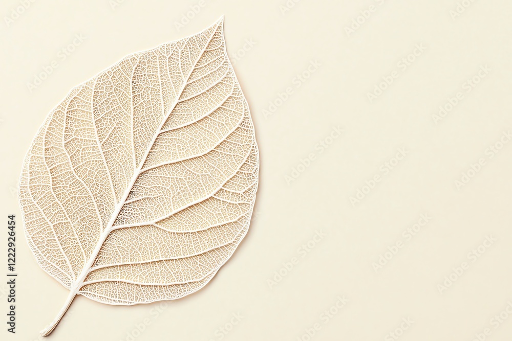 Obraz premium Delicate leaf texture showcasing intricate details and nature's beauty.