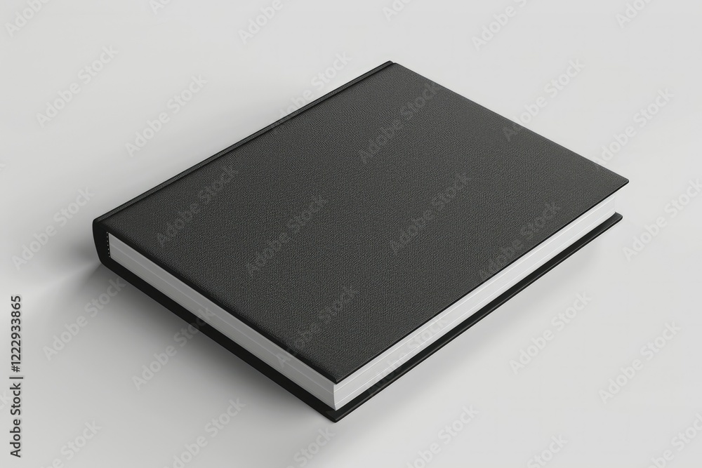 Flawless Picture of Black Hardcover Book on White Flawless Picture of Black Hardcover Book on White
