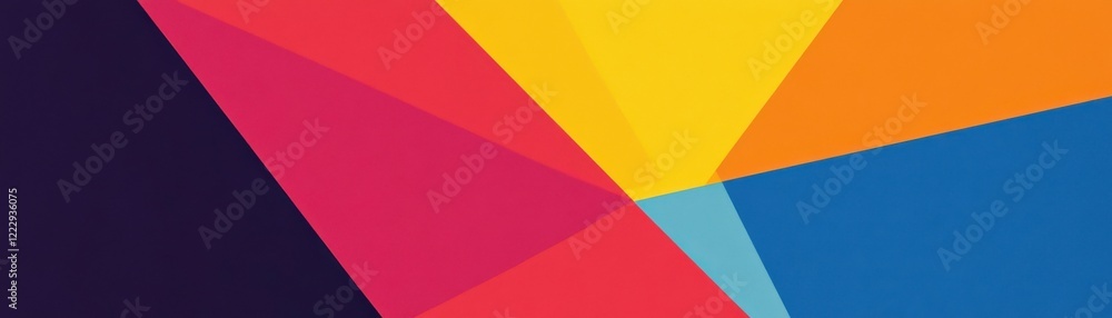 A vibrant geometric pattern featuring bold colors like pink, yellow, and blue, creating a dynamic visual effect. A vibrant geometric pattern featuring bold colors like pink, yellow, and blue, creating a dynamic visual effect.