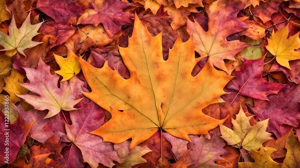 High-resolution image of vibrant autumn leaves in warm orange, red, and burgundy hues, forming a natural background texture. High-resolution image of vibrant autumn leaves in warm orange, red, and burgundy hues, forming a natural background texture.