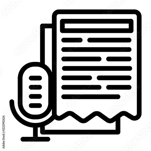 Text Icon Outline