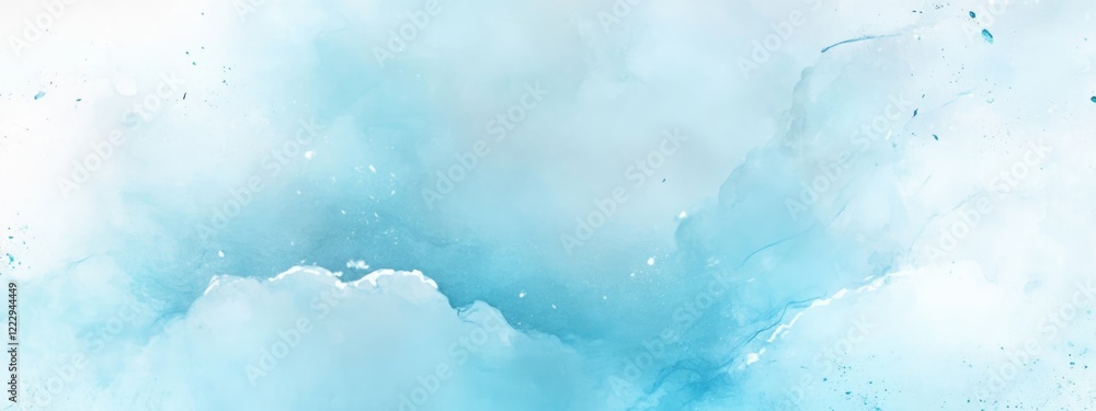 Fototapeta premium Dreamy Blue and White Cloud Background with Soft Aesthetic and Blank Space for Text or Graphic Overlay