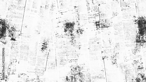 Wallpaper Mural Black and white newspaper background. Newspaper paper grunge aged newsprint pattern background. Vintage old newspapers template texture, Vintage newspaper background with "new" text and grunge. Torontodigital.ca