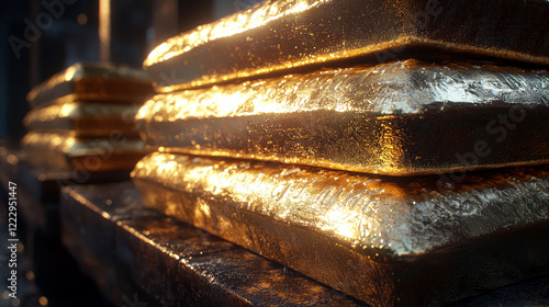 Luminous Gold Bars: A Glimpse into the World of Precious Metals and Global Finance