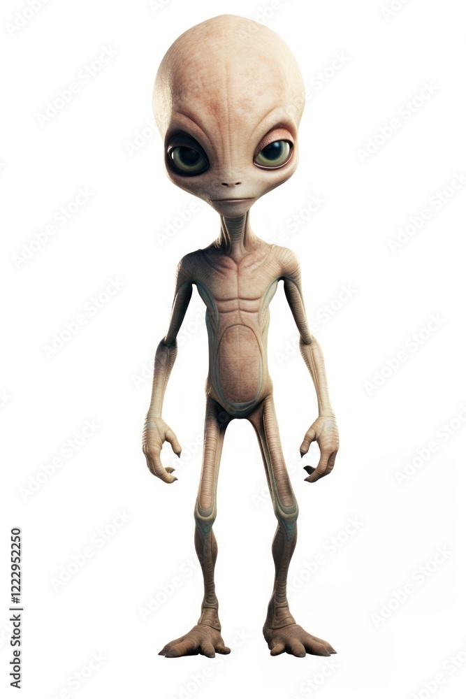Cute aliens white background representation portrait. Cute aliens white background representation portrait.