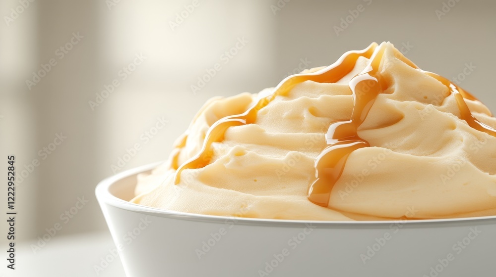 Savory Close-Up of Creamy Mashed Potatoes with Rich Gravy - Food Photography Focus on Texture and Contrasts Savory Close-Up of Creamy Mashed Potatoes with Rich Gravy - Food Photography Focus on Texture and Contrasts