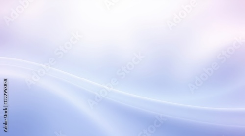 Soft waves of blue and white blend harmoniously in a tranquil and soothing abstract landscape