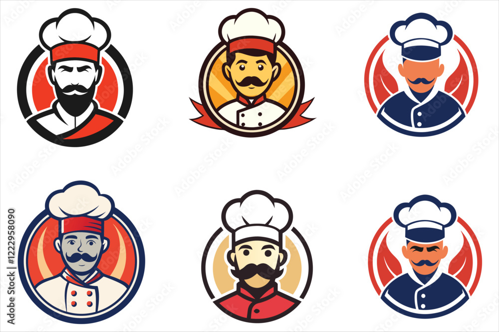 vector graphic of chef minimalist simple logo design vector graphic of chef minimalist simple logo design