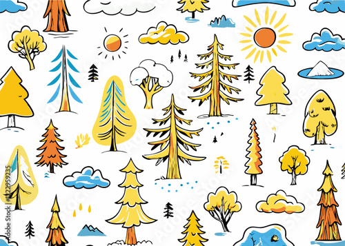 Sequoia is the tallest tree on earth t-shirt pattern design