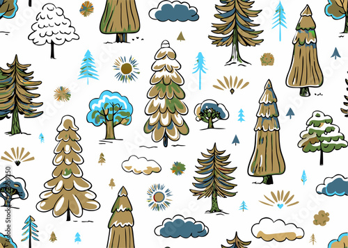 Sequoia is the tallest tree on earth t-shirt pattern design