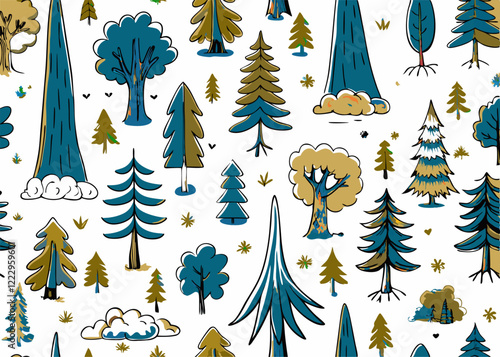 Sequoia is the tallest tree on earth t-shirt pattern design