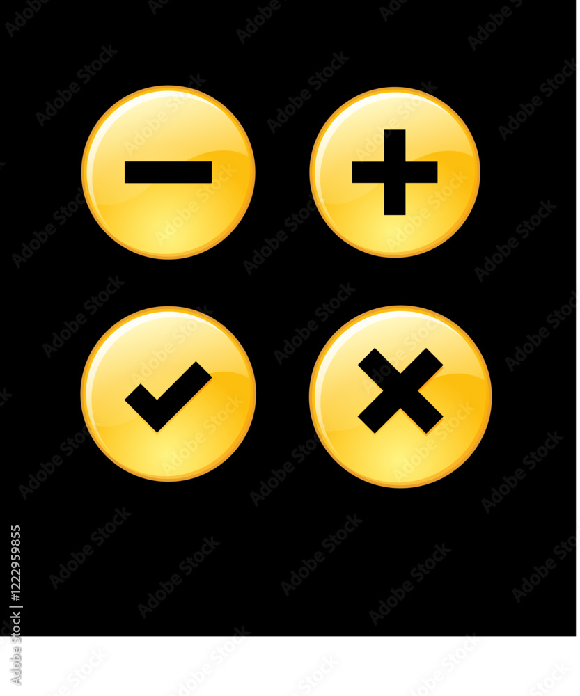 Mathematic Buttons Mathematic Buttons
