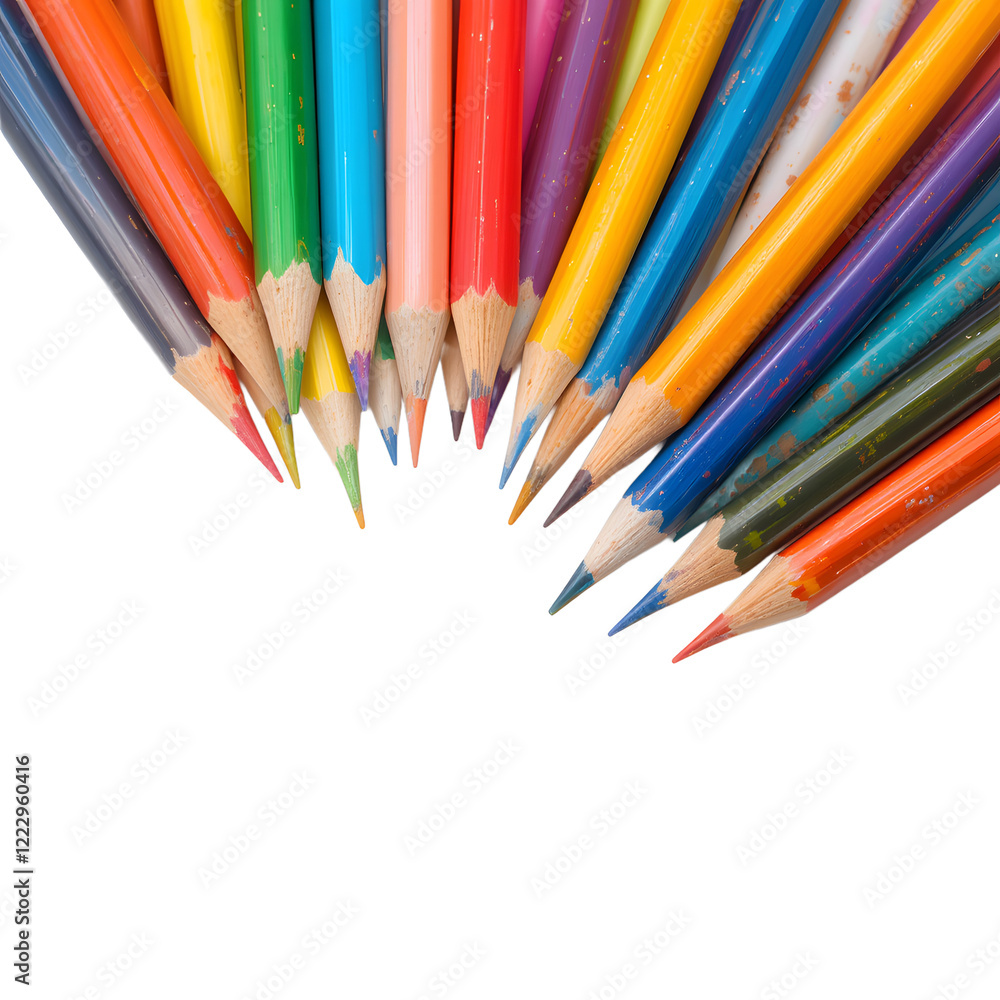Colorful Pencils Artistic Fan Colorful Pencils Artistic Fan