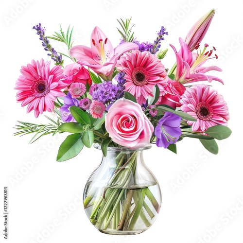 Vibrant floral bouquet arrangement